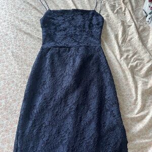 Windsor Blue Sheath Dress Spaghetti Strap Backless